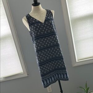 Old Navy Blue and White Sleeveless Cotton Summer Dress